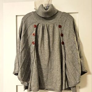 Womans Turtleneck Poncho